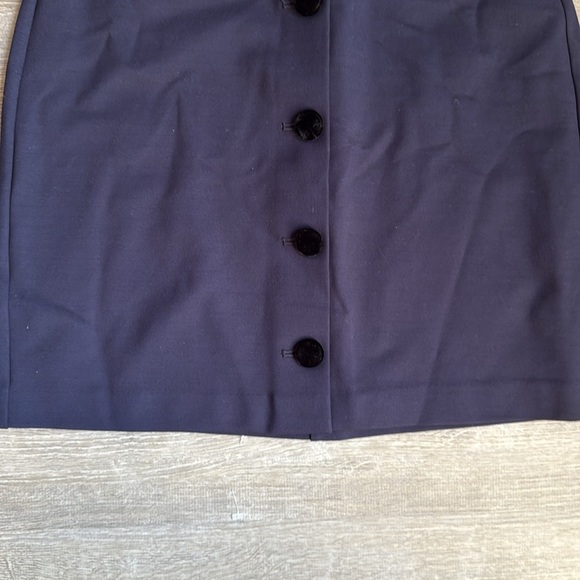 NEW Boden Buttoned Ponte Mini Skirt Navy 6 - Picture 7 of 11